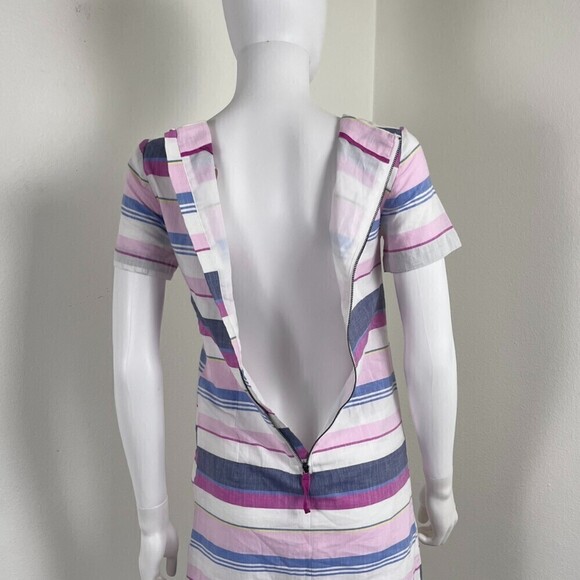 Joules Size 2 Henrietta Pink Cotton Linen Sheath Mini NEW Dress Party Minimalist - Picture 5 of 9